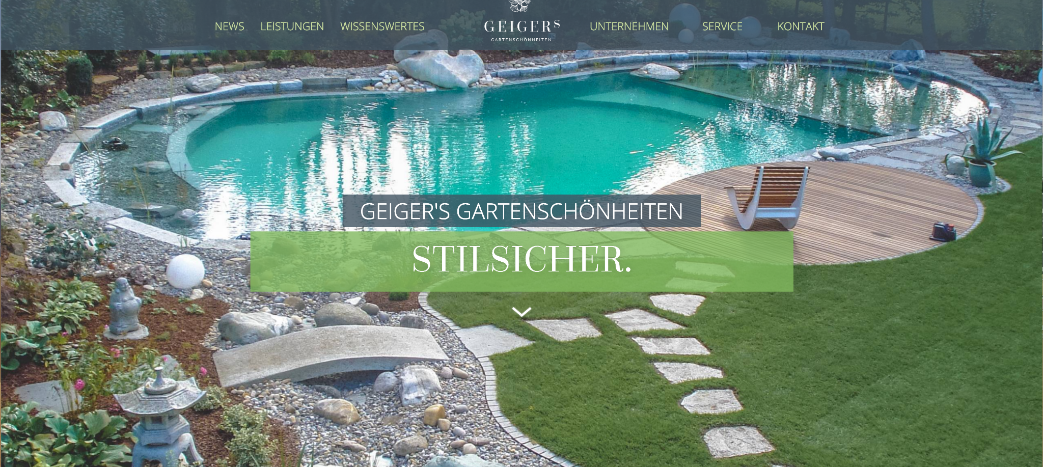 Webdesign Firma Geigers Gartengestaltung & Pflanzenwelt